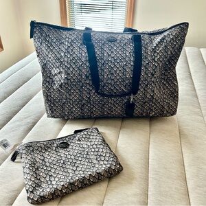 Coach Packable Weekender Tote Bag 2 pc Set
